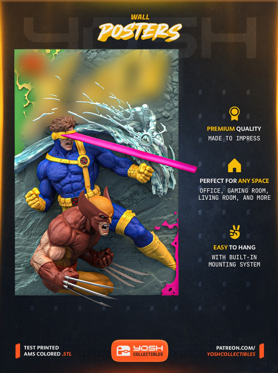 Mutant Force — Hand-Finished 3D Wall Art