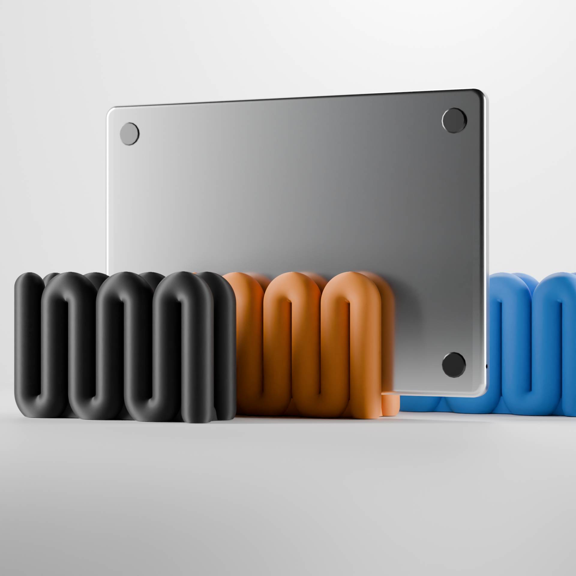 LINEA Vertical Laptop Stand – Sculptural Desk Dock