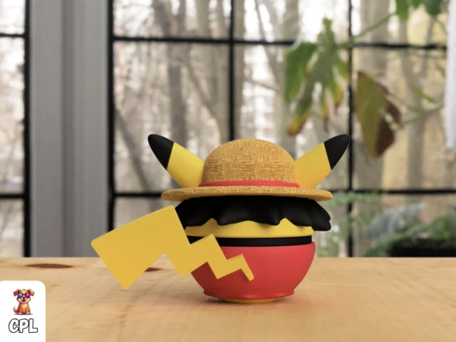 Straw Hat Spark — Luffy × Pikachu | PokeFORM Crossover Collectible