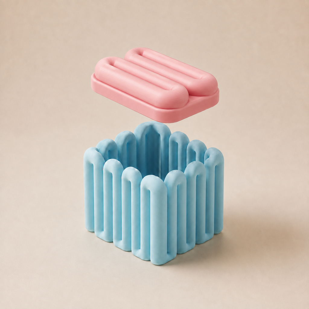 LOOP Storage Box – Sculptural Desktop Organiser