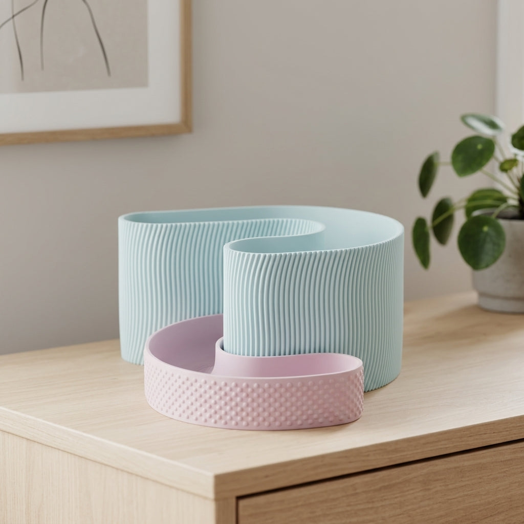 The Flow Organiser – Sculptural Desk Storage