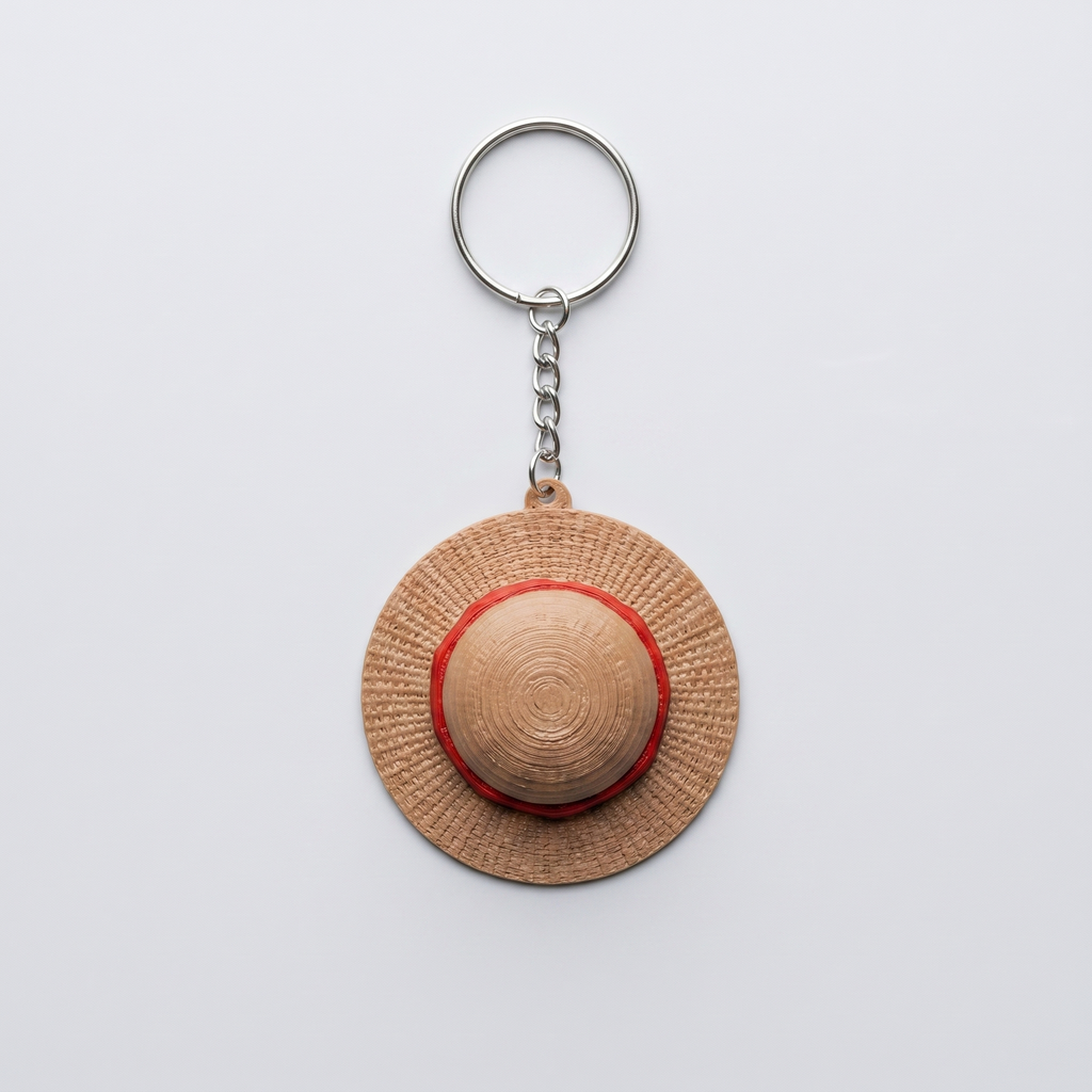 Straw Hat Keychain