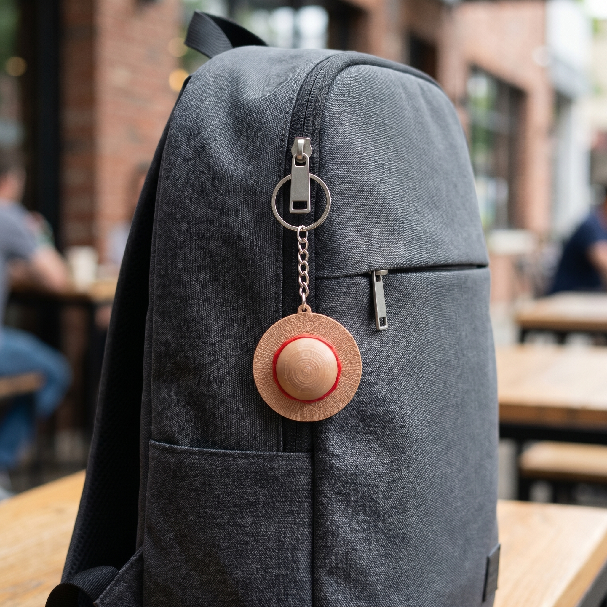 Straw Hat Keychain