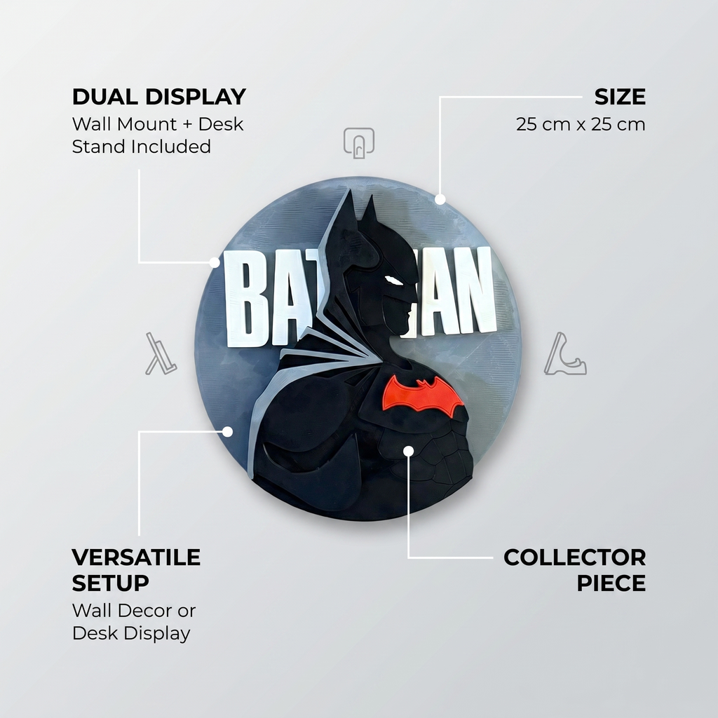 Dark Knight Wall & Desk Display