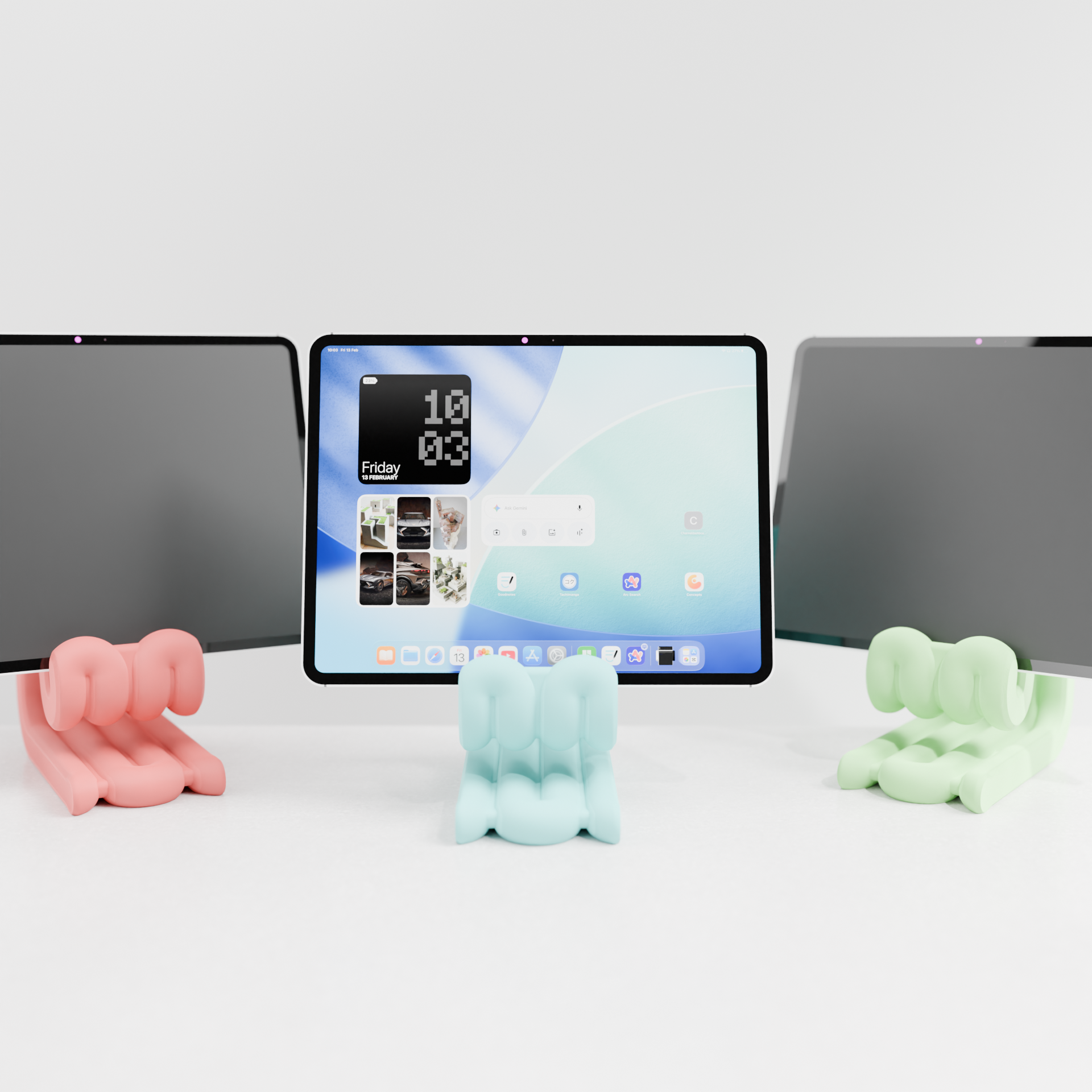 WiggleDock – Sculptural Tablet Stand
