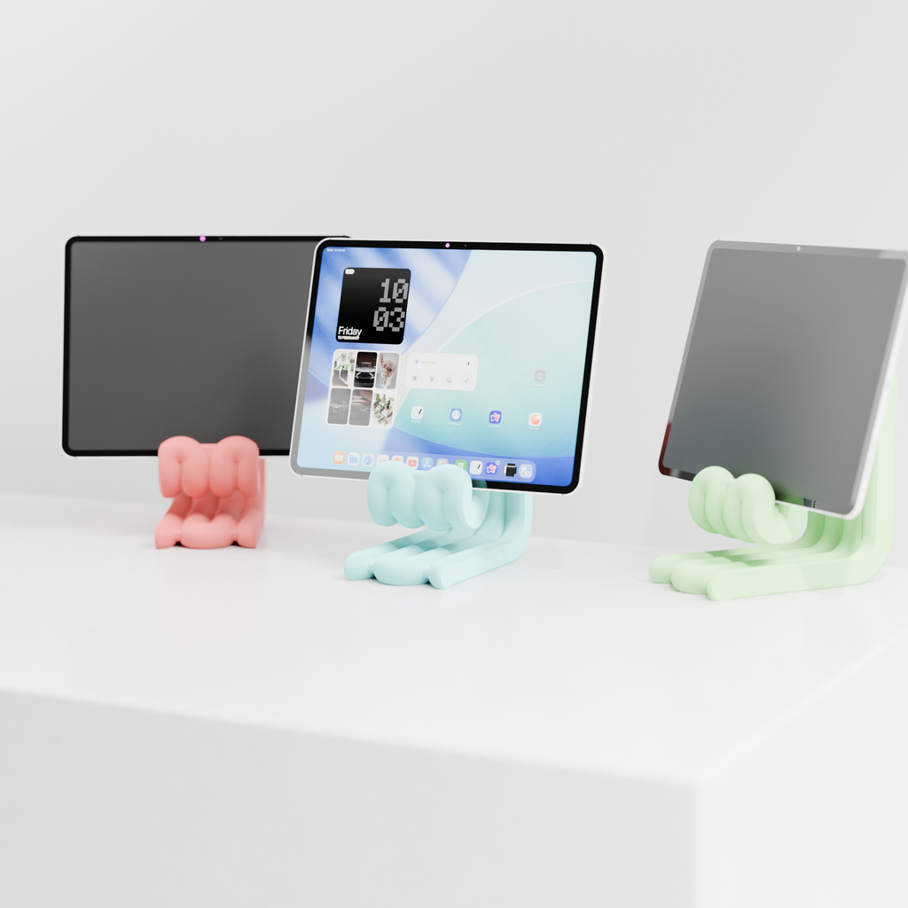 WiggleDock – Sculptural Tablet Stand