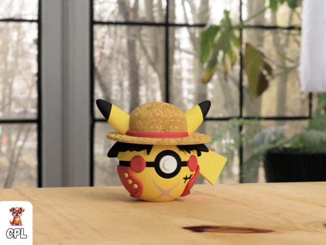 Straw Hat Spark — Luffy × Pikachu | PokeFORM Crossover Collectible