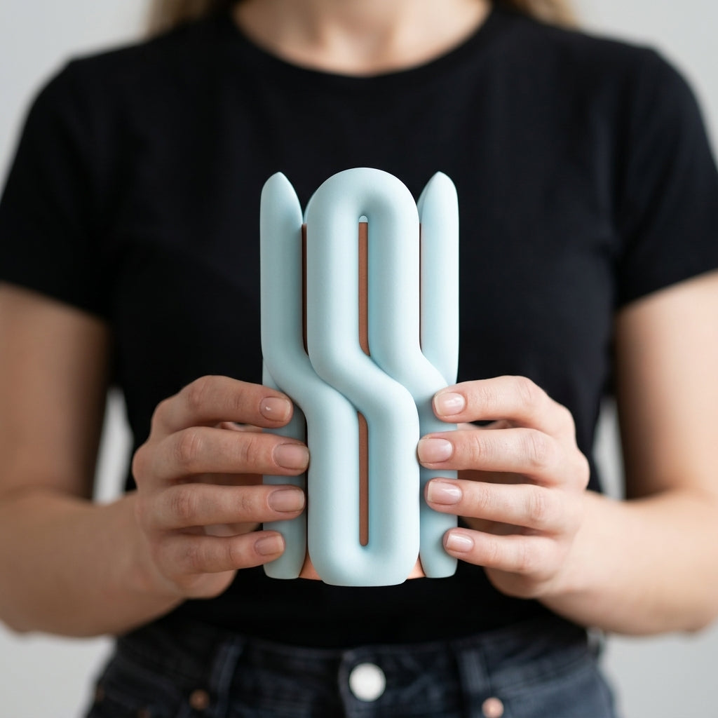 Dual Wibble – Two-Tone Sculptural Vase