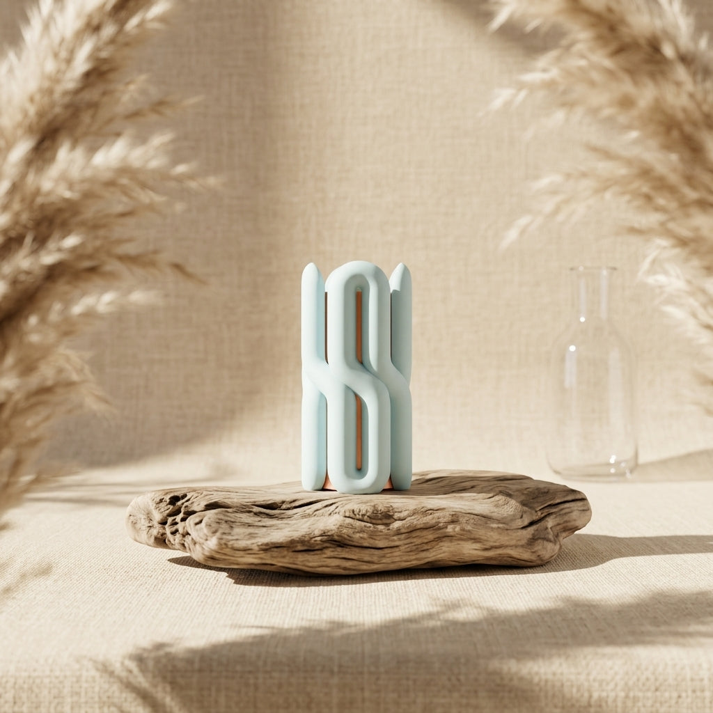 Dual Wibble – Two-Tone Sculptural Vase Secondary image