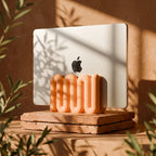 LINEA Vertical Laptop Stand – Sculptural Desk Dock