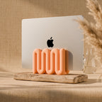 LINEA Vertical Laptop Stand – Sculptural Desk Dock